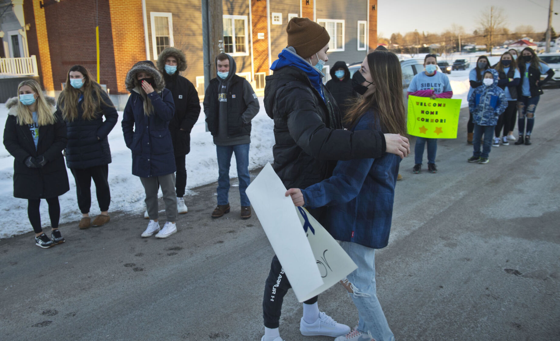 Back from ‘death’s door’ Ogdensburg teen home after serious ski crash in Maine